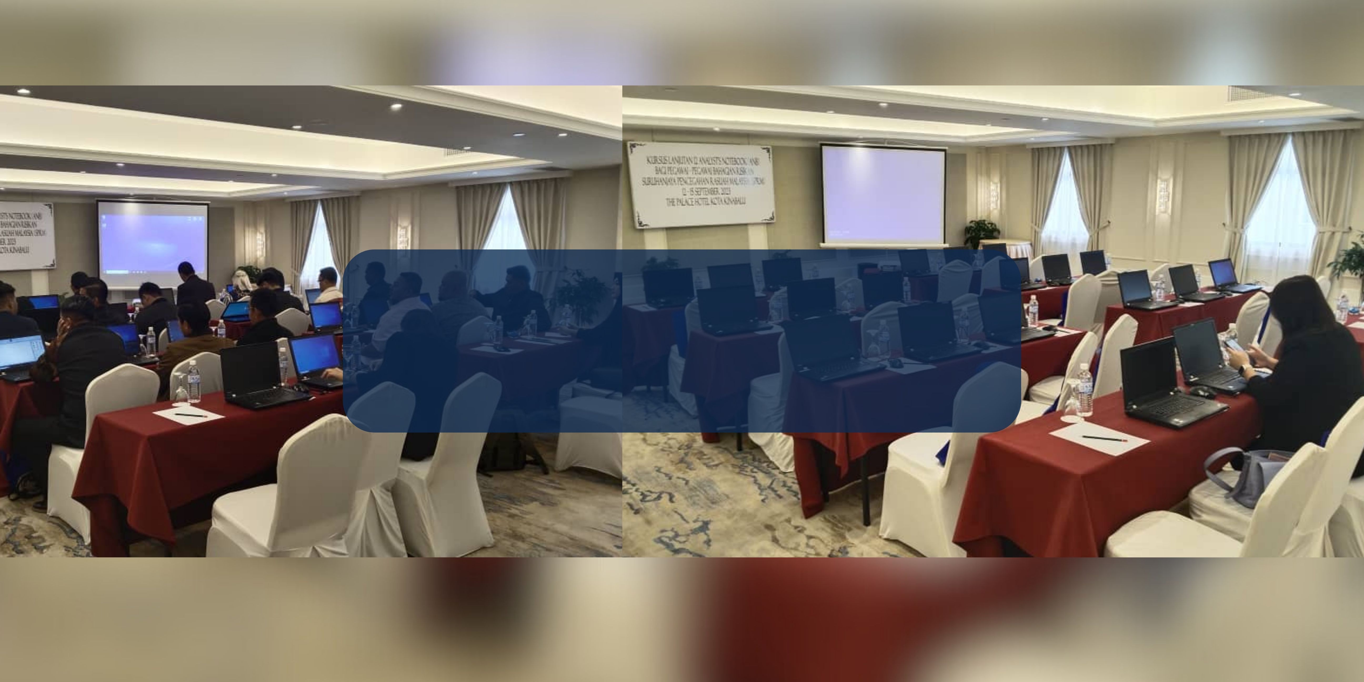 TRAINING AT THE PALACE HOTEL KK, LAPTOP RENTAL BY MACROMIM